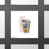 image:imageGallery Pops Star Wars The Acolyte  Pip Droid Badge Wall Art 12 x 12 Gallery Pops Wall Art Black Framed VersionUnframed Version