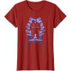 image:imageStar Wars Ahsoka Fighting Pose Montral Silhouette TShirtCranberry Red