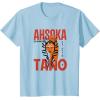 image:imageStar Wars Ahsoka Jedi Warrior Face Outline Portrait TShirtBaby Blue