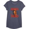 image:imageStar Wars Ahsoka Jedi Warrior Face Outline Portrait TShirtHeather Blue