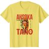 image:imageStar Wars Ahsoka Jedi Warrior Face Outline Portrait TShirtLemon Yellow