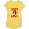 image:imageStar Wars Ahsoka Jedi Warrior Face Outline Portrait TShirtLemon Yellow