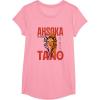 image:imageStar Wars Ahsoka Jedi Warrior Face Outline Portrait TShirtPink