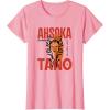image:imageStar Wars Ahsoka Jedi Warrior Face Outline Portrait TShirtPink