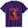 image:imageStar Wars Ahsoka Jedi Warrior Face Outline Portrait TShirtPurple