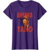 image:imageStar Wars Ahsoka Jedi Warrior Face Outline Portrait TShirtPurple