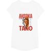 image:imageStar Wars Ahsoka Jedi Warrior Face Outline Portrait TShirtWhite