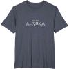 image:imageStar Wars Ahsoka Series Official Stylized Logo Vintage TShirtHeather Blue