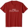 image:imageStar Wars Ahsoka Series Official Text Chest Logo TShirtCranberry Red