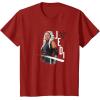 image:imageStar Wars Ahsoka Side Profile Stare Jedi Paint Splash TShirtCranberry Red