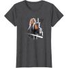 image:imageStar Wars Ahsoka Side Profile Stare Jedi Paint Splash TShirtDark Heather Grey