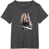 image:imageStar Wars Ahsoka Side Profile Stare Jedi Paint Splash TShirtDark Heather Grey