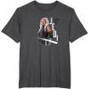 image:imageStar Wars Ahsoka Side Profile Stare Jedi Paint Splash TShirtDark Heather Grey
