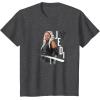 image:imageStar Wars Ahsoka Side Profile Stare Jedi Paint Splash TShirtDark Heather Grey