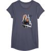 image:imageStar Wars Ahsoka Side Profile Stare Jedi Paint Splash TShirtHeather Blue
