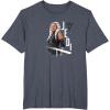 image:imageStar Wars Ahsoka Side Profile Stare Jedi Paint Splash TShirtHeather Blue