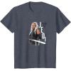 image:imageStar Wars Ahsoka Side Profile Stare Jedi Paint Splash TShirtHeather Blue
