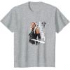 image:imageStar Wars Ahsoka Side Profile Stare Jedi Paint Splash TShirtHeather Grey