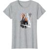 image:imageStar Wars Ahsoka Side Profile Stare Jedi Paint Splash TShirtHeather Grey
