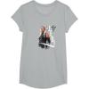 image:imageStar Wars Ahsoka Side Profile Stare Jedi Paint Splash TShirtHeather Grey