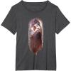 image:imageStar Wars Ahsoka Side View Artistic Painting Portrait TShirtDark Heather Grey