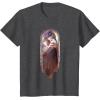 image:imageStar Wars Ahsoka Side View Artistic Painting Portrait TShirtDark Heather Grey
