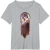 image:imageStar Wars Ahsoka Side View Artistic Painting Portrait TShirtHeather Grey