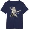 image:imageStar Wars Ahsoka Tano Black amp White Sketch Disney TShirtNavy Blue