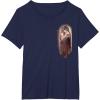 image:imageStar Wars Ahsoka Tano Jedi Thoughtful Profile Disney TShirtNavy Blue
