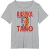 image:imageStar Wars Ahsoka Tano Jedi Warrior Aurebesh Disney TShirtHeather Grey