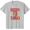 image:imageStar Wars Ahsoka Tano Jedi Warrior Aurebesh Disney TShirtSilver Grey