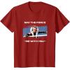 image:imageStar Wars Ahsoka Tano May The Force Be With You Panel TShirtCranberry Red