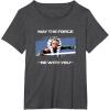 image:imageStar Wars Ahsoka Tano May The Force Be With You Panel TShirtDark Heather Grey