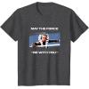 image:imageStar Wars Ahsoka Tano May The Force Be With You Panel TShirtDark Heather Grey
