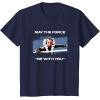 image:imageStar Wars Ahsoka Tano May The Force Be With You Panel TShirtNavy Blue