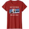 image:imageStar Wars Ahsoka Tano May the Force Be With You Disney TShirtCranberry Red