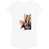 image:imageStar Wars Ahsoka Tano Side Profile Orange Paint Smear TShirtWhite