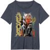 image:imageStar Wars Ahsoka Tano The Clone Wars Gone with a Trace TShirtHeather Blue