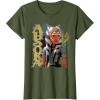 image:imageStar Wars Ahsoka Tano The Clone Wars Gone with a Trace TShirtOlive Green
