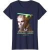 image:imageStar Wars The Acolyte Iconic Jecki Lon Retro Big Chest Logo TShirtNavy Blue