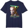 image:imageStar Wars The Acolyte Iconic Jecki Lon Retro Big Chest Logo TShirtNavy Blue