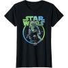 image:imageStar Wars The Book Of Boba Fett Combat Pose Galaxy Poster TShirtBlack