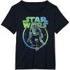 image:imageStar Wars The Book Of Boba Fett Combat Pose Galaxy Poster TShirtBlack