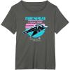 image:imageStar Wars The Book Of Boba Fett Firespray Cargo Ship Logo TShirtAsphalt Grey