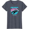 image:imageStar Wars The Book Of Boba Fett Firespray Cargo Ship Logo TShirtHeather Blue