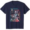 image:imageStar Wars The Book Of Boba Fett Group Shot Geometric Poster TShirtNavy Blue