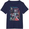 image:imageStar Wars The Book Of Boba Fett Group Shot Geometric Poster TShirtNavy Blue