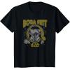 image:imageStar Wars The Book Of Boba Fett Vintage Helmet Logo TShirtBlack