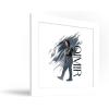 image:imageTrends International Gallery Pops Star Wars The Acolyte  Qimir Badge Wall Art 12 x 12 Gallery Pops Wall Art White Framed VersionWhite Framed Version