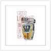 image:imageGallery Pops Star Wars The Acolyte  Pip Droid Badge Wall Art 12 x 12 Gallery Pops Wall Art Black Framed VersionWhite Framed Version